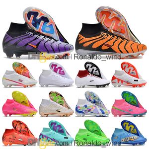 Sac-cadeau Mentes Boots de football pour femmes Ronaldo CR7 IX Elite FG TNS CLATS MBAPE 9 NEYMAR ACC ZOOMS SOCCER CHAPOS DE SOCCER GOL FILLE TOP TOP OUTROOR BOTAS DE FUTBOL