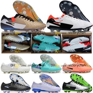 Bolsa de regalo Botas de fútbol de calidad TIEMPOS LEGEND 10 Elite FG Calcetines de punto Tacos de fútbol para hombre Terreno firme Cuero suave Zapatos de fútbol de entrenamiento cómodos Tamaño US 6.5-11