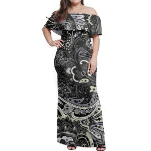 Regalo personalizado DIY 7XL Sexy mujer vestido verano Casual manga corta largo nupcial fiesta 220722