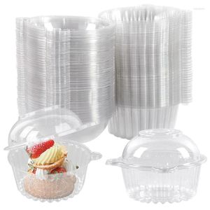 Envoltura de regalo 10/50pcs caja de envasado de cupcake postre de torta de pastel de muffin de muffin suministros de fiesta de cumpleaños de boda decoración navideña