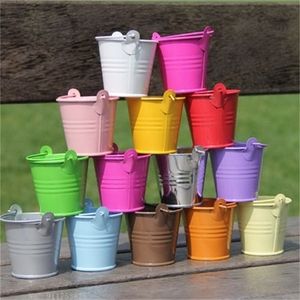 Emballage cadeau 10 pièces métal Mini seau couleur fête de mariage faveur boîte cadeau seaux boîte à bonbons 220922