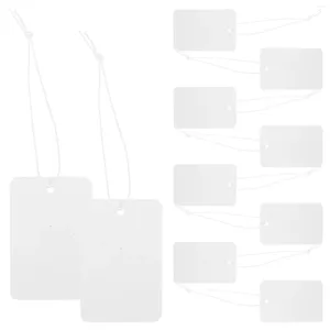 Enveloppe-cadeau 100pcs BILLETS PRIX BIJOURS AVEC STRANCE BLANK TAG ELASTIC POUR SHOPPING