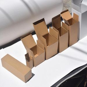 Envoltura de regalo 10 unids Kraft Papel Corrugado Caja Taza Botella Embalaje Electrónico Artículos al por mayor para negocios