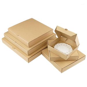Papier cadeau 10 pièces/boîte à pizza pizza en papier kraft prend en charge la taille et l'impression personnalisées1