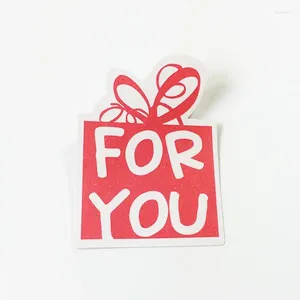Enveloppe-cadeau 120pcs / lot Boîte rose mignonne Forme pour vous Sceller des cadeaux de bricolage à la main