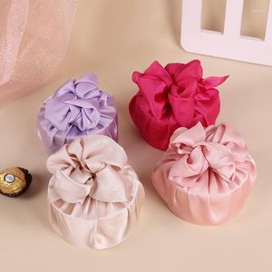 Cadeau cadeau 1pc boîte de bonbons satin tissu enveloppé sac sucre pour invité fête de mariage année boîtes fournitures de style chinois