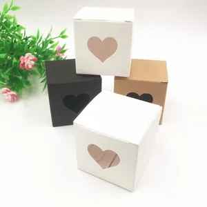 Envoltura de regalo 24 piezas linda caricatura mini caja de papel kraft DIY presente cajas de envasado