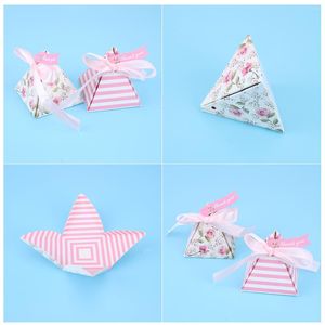 Emballage cadeau 25 Pcs Valentine Treat Boxes Cadeaux rouges Boîte de remerciement Bonbons Fille Coeur Faveur de mariage