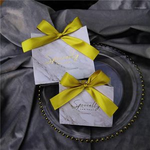Papel de regalo 25 uds. Caja de caramelos con líneas de mármol gris para decoración de mesa de fiesta/suministros para eventos/cajas de recuerdos de boda 1