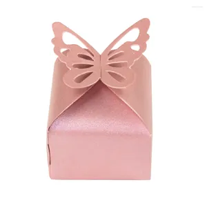 Emballage cadeau 50 Pcs Cajitas De Para Wedding Treat Box Paper Candy Favor Baby