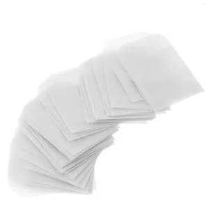 Envoltura de regalo 50 PCS Bolsa de sobre de joyería Hangtag Sobres Celofán Mini Almacenamiento pequeño Tarjetas de papel tornasol