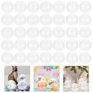 Envoltura de regalo 50 PCS Shell Baby Bath Tub Bola vacía Ronda Clear Kids Garra Máquinas Bolas Embalaje de plástico