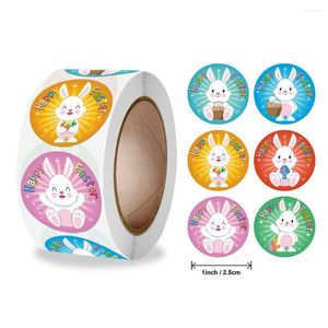 Emballage cadeau 500 pièces autocollants de pâques sceau étiquette autocollant joyeux décorations pour la maison enfants sac décor étiquettes à la main