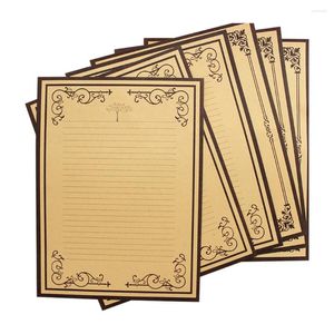 Regalos envolvente 8 pcs nota papel kraft carta de escritura bien para amigos de papelería regalos amigos