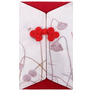 Emballage cadeau Style chinois Enveloppe rouge Goodie Bag Favors Money Storage Wallet Pocket Silk