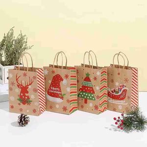 Envoltura de regalo DIY Copos de nieve Favores para niños Año Caja de dulces Cajas de envasado de alimentos Bolsa de papel de Navidad