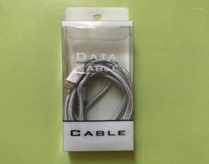 Envoltura de regalo Vacío Blanco Claro Paquete de caja de PVC al por menor para 1M 2M 6FT Cable de datos Embalaje universal Cargador de teléfono inteligente Line15522217