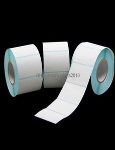 Gift Wrap Event Festive Party Supplies Home Garden 1000pcsroll 2x1cm Small White Selhesive Paper Tag Étiquette Sticker SI2277856