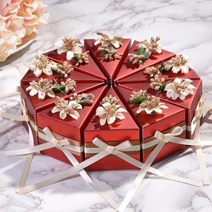 Emballage cadeau Boîte de faveur de papillon pliante Boîtes de bonbons de gâteau de mariage Sacs en papier de biscuits au chocolat Fournitures de fête d'anniversaire 10 pcs 30