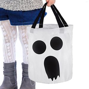 Emballage cadeau Halloween Ghost Candy Sacs LED Lighted Goodie Bucket Party Treat Bag pour