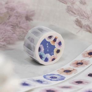 Envoltura de regalo Loidesign Vintage Anemone Washi Tape Planner DIY Tarjeta Haciendo Scrapbooking Plan Etiqueta decorativa