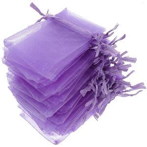 Emballage cadeau Organza Sacs de bonbons Bijoux Emballage Portable Cordon pour mariage Bijoux de Noël Emballage