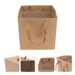 Envoltura de regalo Papel Compras Tote Envoltura de regalos Kraft Flor Bolso Bonsai Bolsas de almacenamiento Embalaje Bolsa de cumpleaños Vintage Reciclable Trato 230306