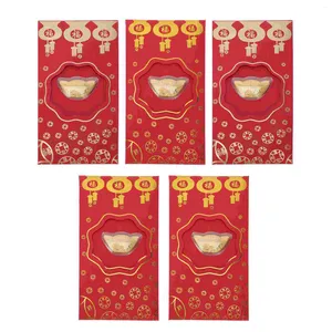 Emballage cadeau Enveloppes rouges Argent Année chinoise Enveloppe Bao Lucky Hong Packet Packets 2023Pocket Springfestival Wedding Pocketscash