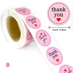 Enveloppe cadeau Gérot des autocollants Kawai Heart Design Adhesive Labels Scrapbooking pour forfait et décoration de mariage Sticker Cadeaux de Noël