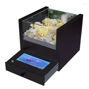 Envoltura de regalo transparente de lujo LCD Tarjeta de felicitación Box Control de luz Video Correo de boda para flor para flor