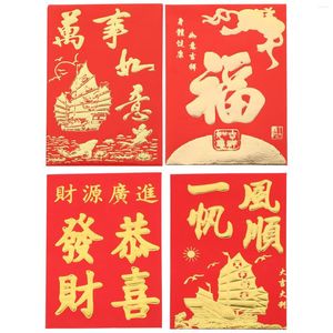 Papel de regalo Año Regalos Tarjeta Paquete de almacenamiento de dinero Sobres chinos Paquetes creativos R