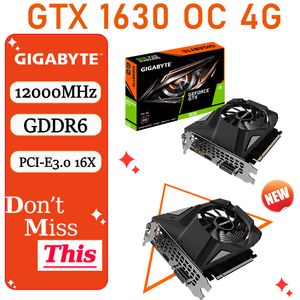 Tarjeta de vídeo GIGABYTE GA GeForce GTX 1630 OC 4G GDDR6 de 64 bits, compatible con AMD Intel, CPU de escritorio, placa base, gráficos, 12000MHz, nuevo