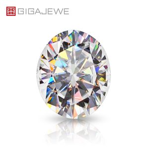 GIGAJEWE White D Color Oval cut VVS1 moissanite diamond 4x6mm-10x14mm for jewelry making manual cut