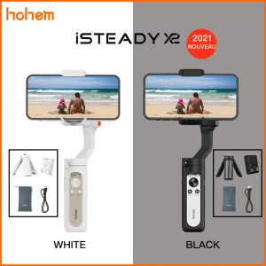 Gimbal 100% ORGINAL HOHEM ISTEADY X2 Smartphone 3axis Stabilisateur pliable Gimbal pour iPhone / Samsung / Huawei Addition