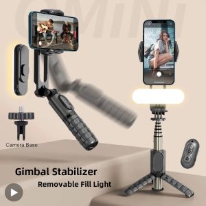 Gimbals Selfie Stick Gimbal Stabilizer Trépied pour iPhone Android Phone Action Action ACCEAT BLUETOOTH MOBIL DESTRER SHELLOPE SHELLOPE DE cellule