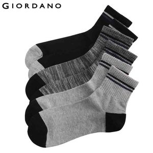 Giordano Hommes 3-pack côtelé haut équipage Chaussettes Sokken Chaussettes Pour Hommes robe Chaussette Pour Homme célèbre marque Meias