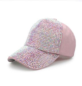 Fille Baseball Cap Hat Designer Designer Pearl Rhinestone Baseball Hats for Women Fashion Casual Cascs Lady Whole4957378