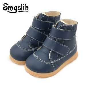 Fille Bottes Garçons Véritable Chaussures En Cuir Enfants Cheville Sneaker 2020 Mode Bébé Enfants Chaud Enfant Plate-Forme Hiver Bottes De Neige LJ201029