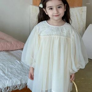 Robes de fille 2024 Girls de style mode Fashion printemps Coton à manches complètes 2-8 ans PP954