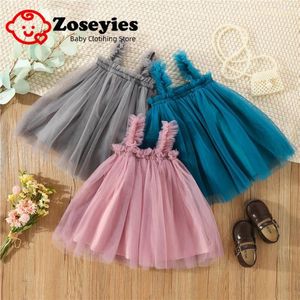 Robes de fille Version coréenne maille fête de mariage bébé princesse robe douce mode infantile fronde couleur unie respirant filles enfants C