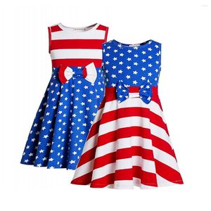 Vestidos de niña Little Miss Independent Girls 4 de julio Niños Ropa para niños pequeños Camisa para niños