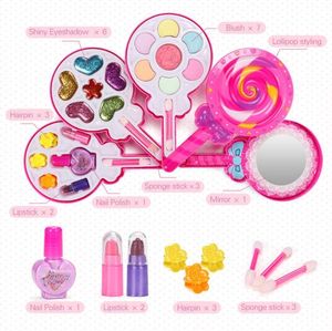 Fille maquillage ensemble pas toxique enfants jouer maison cosmétique Kit sucette semblant jouer beauté jouets accessoire enfant cadeaux