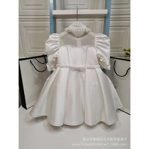 Girl's Casual Girls Princess Dress Flower Mariage Girl Wedding Enfant Performance de style étranger Un an Stage