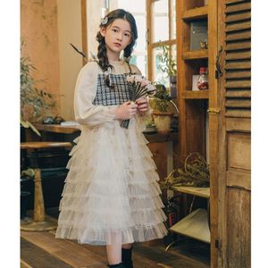 Robes de fille 10 12 ans filles fête robe de bal enfants cérémonie d'anniversaire à manches longues maille robe formelle 2022
