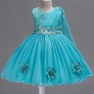 Vestidos de niña 2018 Niñas bebés Vestido en capas de flores Niños Apliques bordados Boda Princesa Fiesta Tutu Vestidos negros Vestidos para niñas Vestido G230222