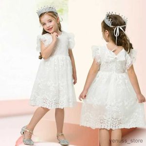 Robes de fille 2022 Summer Casual Dress pour enfant fille princesse robe pour filles dentelle fleur enfants robe 3 6 8Y bébé filles vêtements de fête robes
