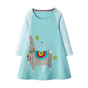 Robes de fille Mignon Bébé Filles Coton Princesse À Manches Longues Robe Animaux Enfants Costume Fête Pour Noël