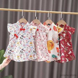 Robes de fille Nouvel été enfants filles jupe vêtements robes bébé casual fleurs motif Cotta enfants Sport enfant en bas âge Tracksutis 0-6 ans