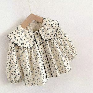 Girls Babys Coat Blouse Jacket Outwear 2024 Flowers Spring Summer Top Top Party High Quality Childrens Clothing 240410