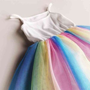 Filles robe de bal été sans manches Tutu robe pour enfants couleur unie princesse robe enfants fête vêtements G220506